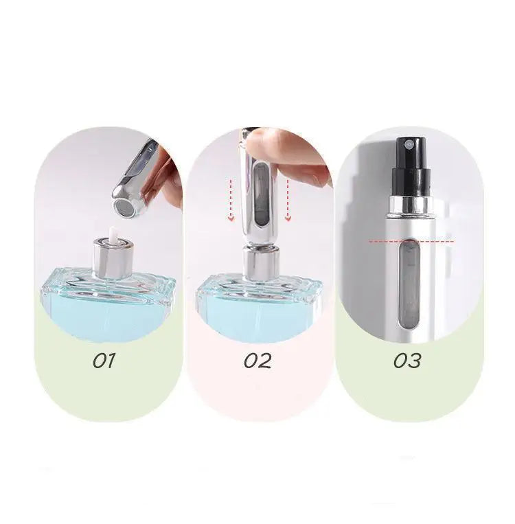 Mini Frasco Spray Recaregável 5ml - Escolha seu Kit